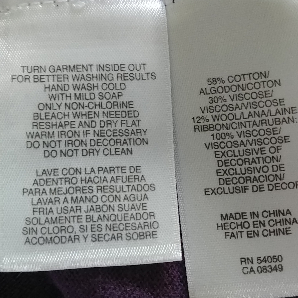 💜 Purple top with ribbon at the back, size PL - Picture 8 of 8